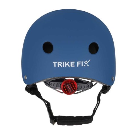 Kask rowerowy dla dziecka Trike Fix dziecięcy regulowany LED S 48-54cm granatowy