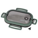 Lunch box śniadaniówka pudełko śniadaniowe z przegródkami dzielone 1200ml zielone