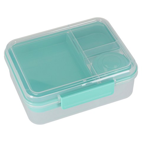 Lunch box śniadaniówka pudełko śniadaniowe z przegródkami dzielone 2200ml miętowe