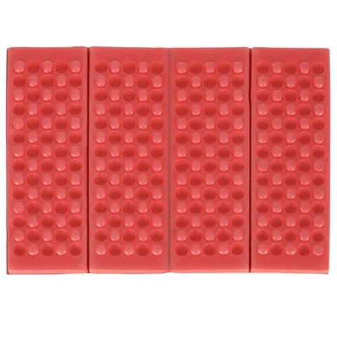 Mata piankowa składana do siedzenia turystyczna czerwona