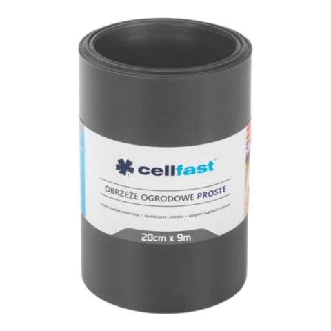 Obrzeże t. płaskie CELL 20cm/dł.9m grafit (30-243)
