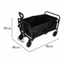 Wózek transportowy LUARO na zakupy plażowy składany 100l