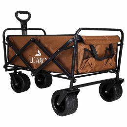 Wózek transportowy LUARO plażowy składany ze stolikiem 2w1