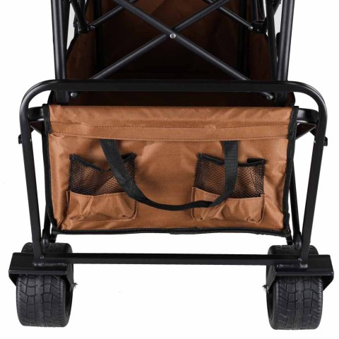 Wózek transportowy LUARO plażowy składany ze stolikiem 2w1