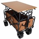 Wózek transportowy LUARO plażowy składany ze stolikiem 2w1