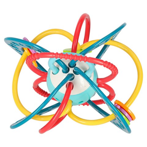 Gryzak grzechotka sensoryczna dla malucha turkusowa