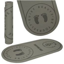 Mata fitness do ćwiczeń jogi wygłuszająca antypoślizgowa 125x61,5x0,6 cm szara