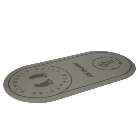 Mata fitness do ćwiczeń jogi wygłuszająca antypoślizgowa 125x61,5x0,6 cm szara