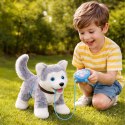 Piesek interaktywny na smyczy szczeka chodzi rusza ogonem Husky