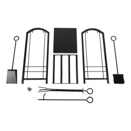 Stojak na drewno kominkowe regał metalowy akcesoria do kominka