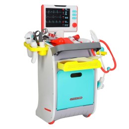 Duży zestaw lekarza stacja medyczna mały doktor ekg rtg światło dźwięk