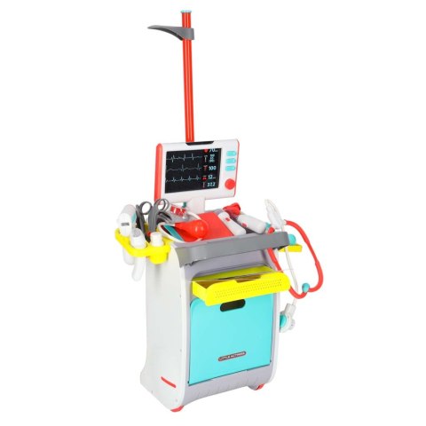 Duży zestaw lekarza stacja medyczna mały doktor ekg rtg światło dźwięk