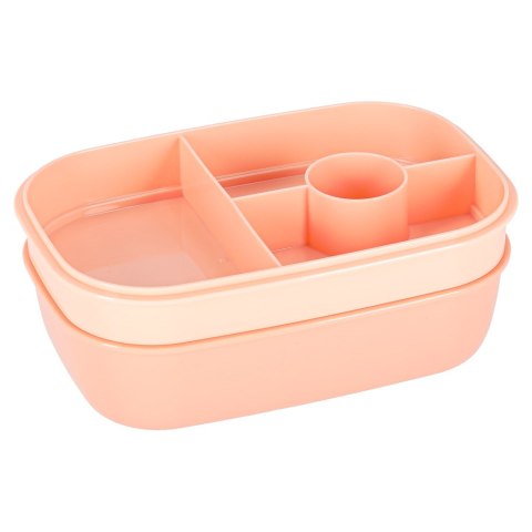 Lunch box śniadaniówka pudełko śniadaniowe z przegródkami dzielone 1900ml pomarańczowe