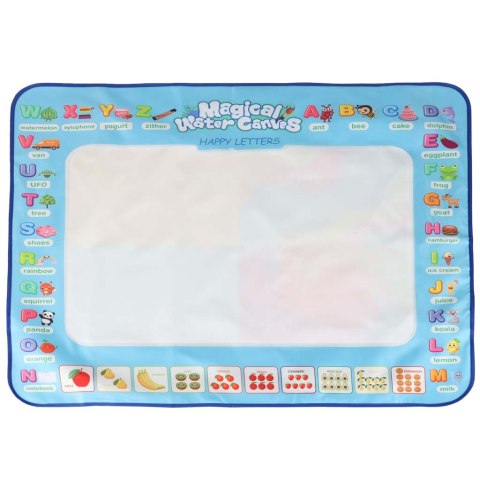 Mata wodna do malowania rysowania wodą mazaki pieczątki szablony wałek 100x80cm alfabet