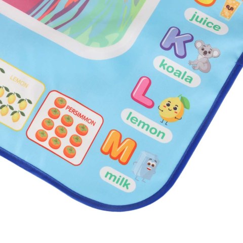 Mata wodna do malowania rysowania wodą mazaki pieczątki szablony wałek 100x80cm alfabet