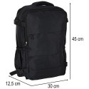 Plecak podróżny turystyczny bagaż czarny 45x30 cm