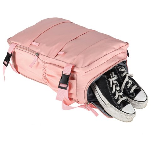 Plecak podróżny turystyczny bagaż różowy 45x30 cm