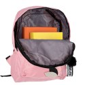 Plecak szkolny młodzieżowy jednokomorowy różowy